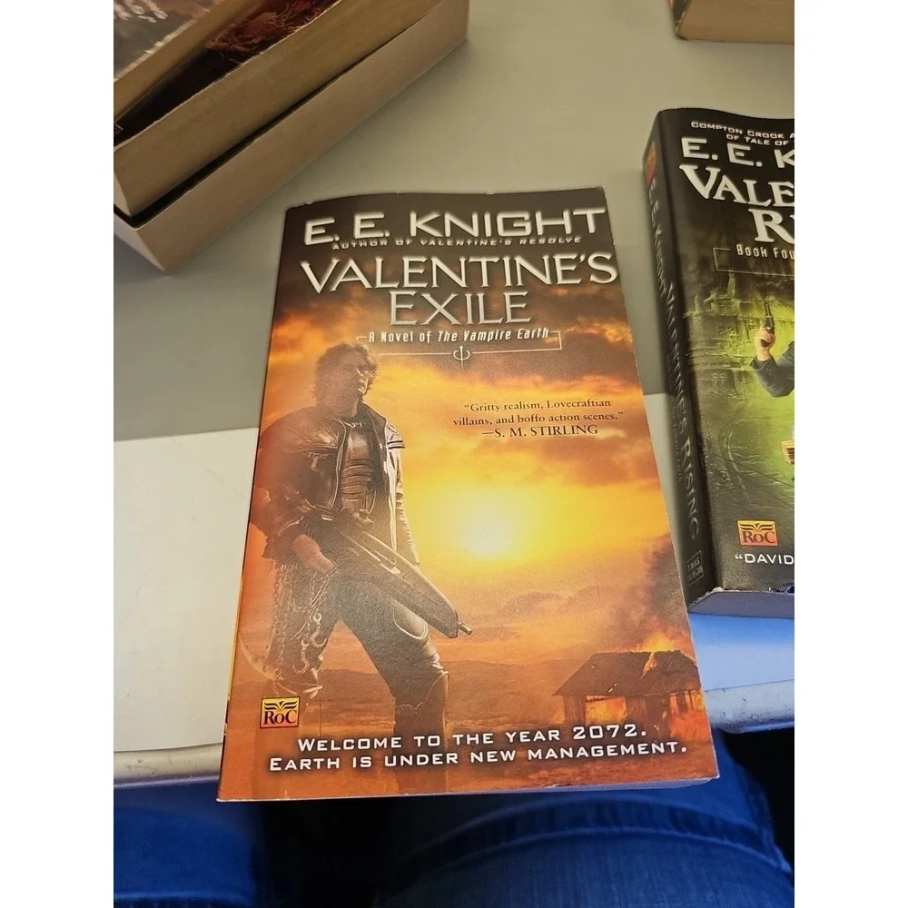 Vampire Earth Series Set by E. E. Knight‎ Way Of Wolf Thunderbolt Exile Rising